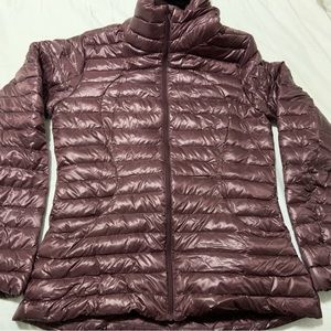 Lululemon Pack it Down short jacket with a shine finish